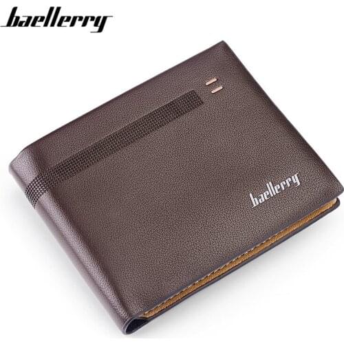 Baellerry New Men Standard Wallets Billford Small Brand Designer Card Holder Leather Slim Wallet Billeteras Purse Wholesale