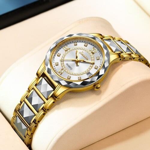 LIGE Women Quartz Watch Brand SUNKTA Luxury Tungsten Steel Waterproof Clocks Ladies Watches Diamond Relogio Feminino Lover Gift