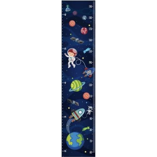 Nordic Children Canvas Height Ruler Kids Growth Size Chart Height Chart Measure Ruler for Kids Room Home Wall Decoration