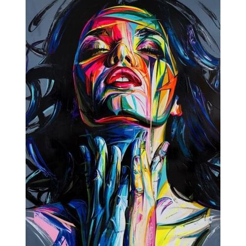DIY 40X50 Oil Painting By Numbers Colorful girl paint by numbers On Canvas Home Decor Digital Painting chrismas