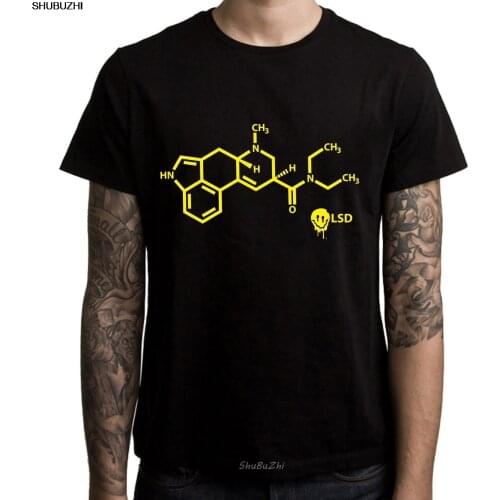 Smiley Acid LSD Chemical Formula Mens T-Shirt Cool Casual pride t shirt men Unisex New shubuzhi tshirt Loose Size top sbz3088