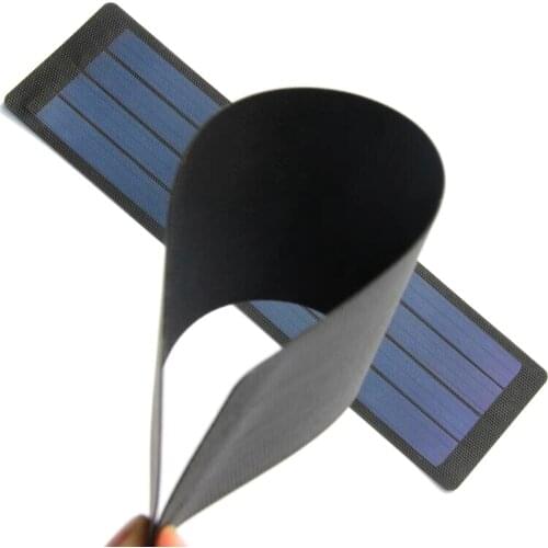 2W 6V Flexible Solar Cell Amorphous Silicon Foldable Solar Panel DIY Solar Charger Rain Resistant Super Slim Waterproof
