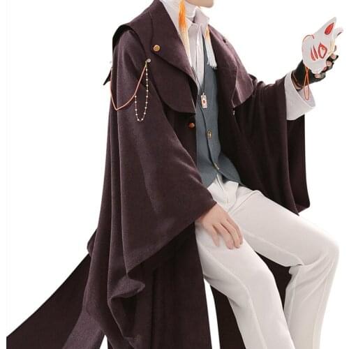 Hot Anime Bungo Stray Dogs Nakahara Chuuya Dazai Osamu Fashion Combat Uniform Unisex Halloween Party Role Play Clothing Custom