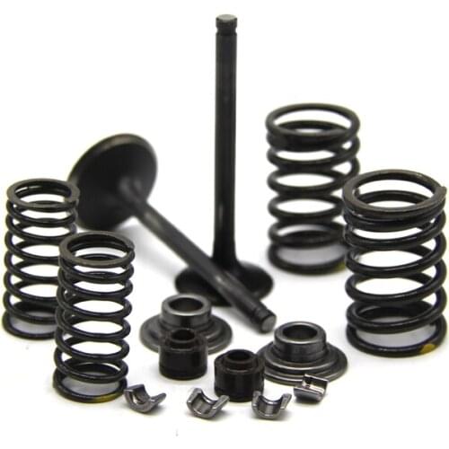 Valve Rebuild Kit Intake Exhaust Valves Springs Valve Stem Seals For YX125cc Engine ATV Go Kart Dirt Bike Cylinder Head