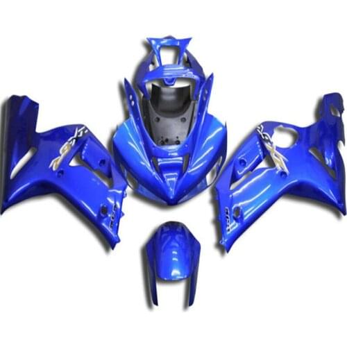 Injection mold Fairing kit for KAWASAKI Ninja ZX6R 03 04 ZX6R 636 2003 2004 Complete blue ABS Fairings set