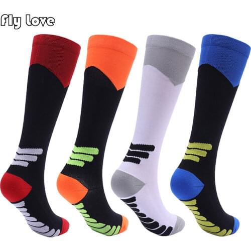 Compression Socks for Women Men 20 mmHg Comfortable Anti Fatigue Athletic Nylon Cotton Spandex Sport Running Stockings