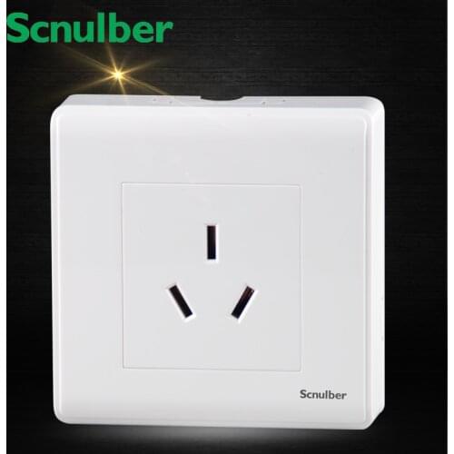 Air condition water heater white 86mm surface mounted 16A 220V socket outlet wal switch
