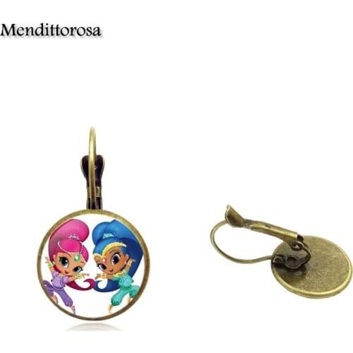 Mendittorosa Luxury Brand Jewelry With Glass Cabochon For Women Gift Wish Elf Sister