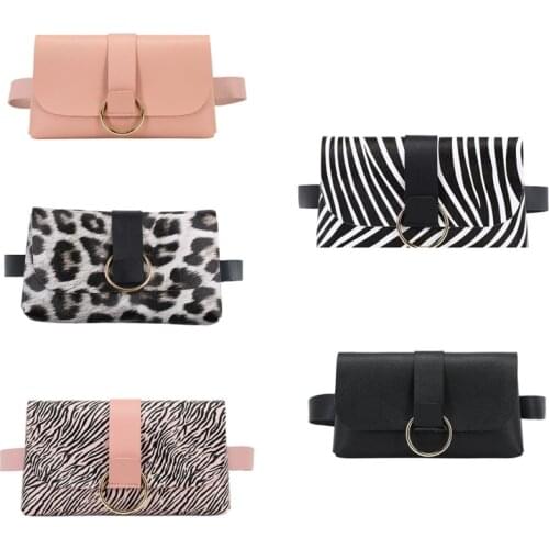 Women Mini Envelope Waist Bag Lady PU Leather Clutch Cell Phone Purse Belt Fanny Pack Female Casual Travel Shoulder Chest Bag