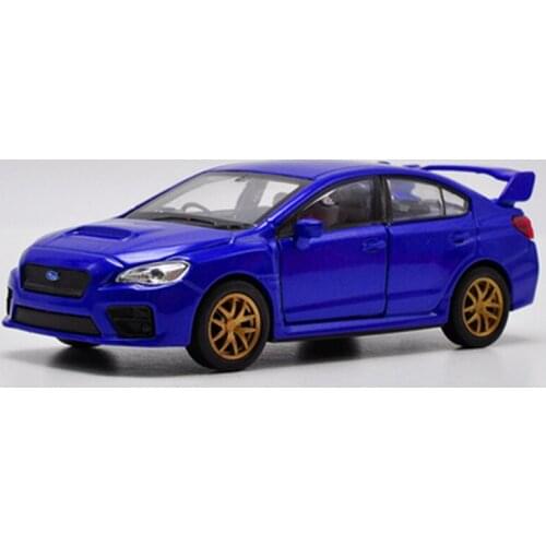 WELLY 1:36 Subaru Impreza WRX STI Alloy Car Model Machine Simulation Collection Toy Pull-back Vehicle Gift Adult Collection