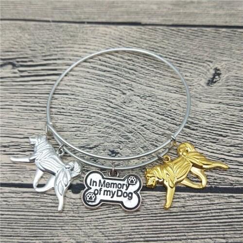Trendy New Alaskan Malamute Bangles Cute Alaskan Malamute Dog Bangles Bracelets Fashion Pet Jewellery