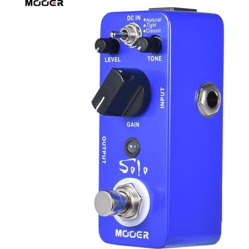 MOOER SOLO Distortion Guitar Effect Pedal High-gain True Bypass Full Metal Shell Guitar Pedal Guitar Accessories Parts