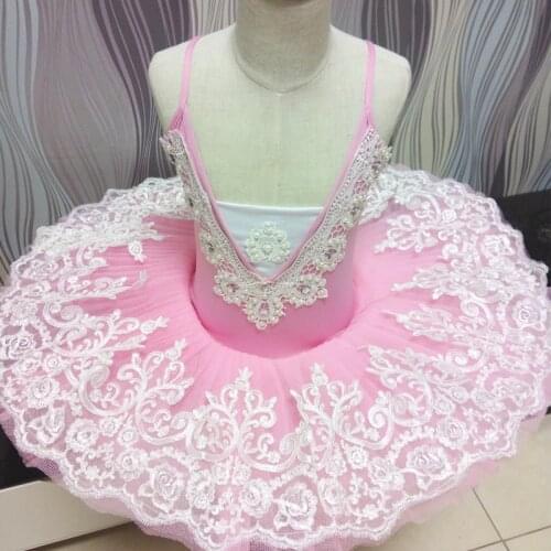 2018 New Professional Ballet Tutu Ballet Dress For Children Swan Lake Ballet Costumes Ballet Leotards For Girls Pancake Tutu