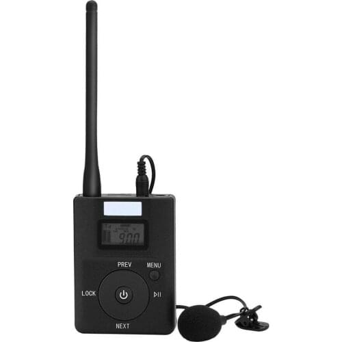 HDR-831 Portable Stereo Digital FM Transmitter Broadcast with Mic Audio TF Card Slot AUX IN Microphone Input