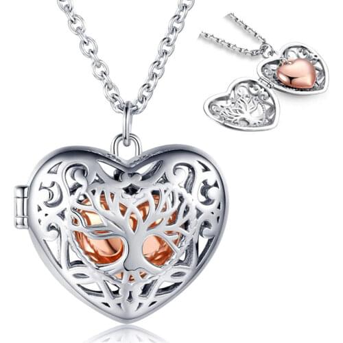 Hollow Heart Ash Jewelry Urn Memorial Necklace For Cremation Ashes Keepsake Locket Men Women Pendant