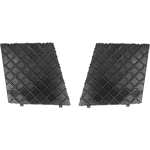 1 Pair Car Front Bumper Under the Grid M Sports Bag Lattice for 2003-2010 BMW E60 E61, Left 51117897186 & Right 51117897184