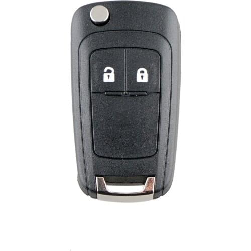 1pcs Folding 2 Button Flip Remote Key Fob Shell Case for Chevrolet Equinox Malibu Camaro Cruze Sonic Spark Volt