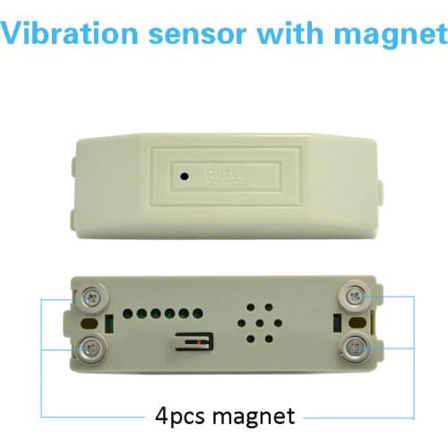 10pcs Wired Vibration Sensor shock detector with magnet easy adsorption on metal surface Bank safety cash Box anti-burglar