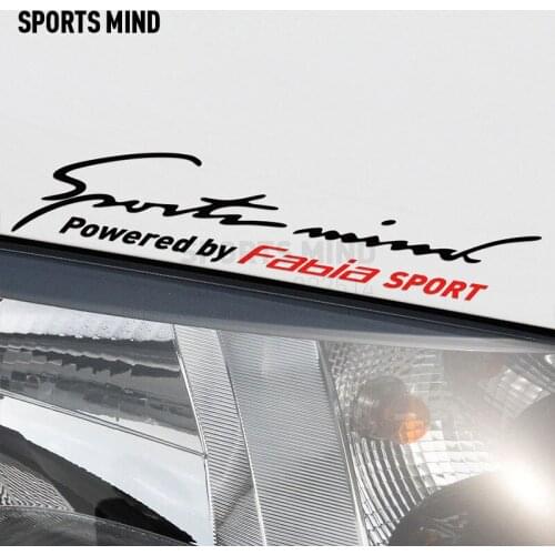 10 Pieces Sports Mind Car Styling On Car Lamp Eyebrow Automobiles Car Sticker Decal For skoda fabia exterior accessories