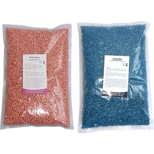 2Bags Home Hard Wax Bead Beans for Face Bikini Underarm Back Chest Leg 1kg