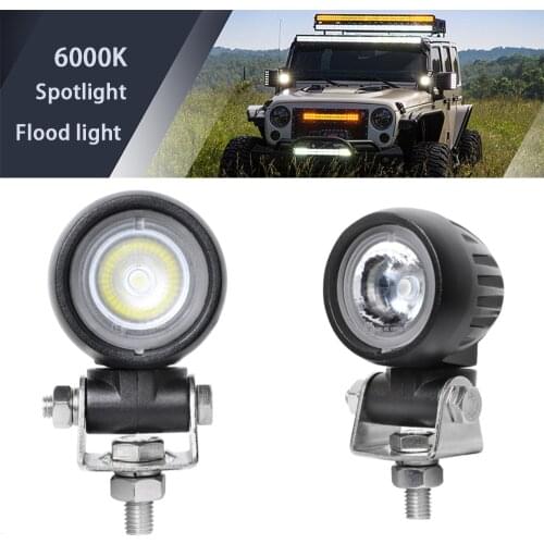 Car Auto Daytime Running Light Daylight Car Styling Lamp 10W Round Spot Flood light Off road LED work light for Truck Car SUV