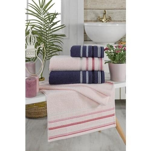 Bemucci Textile Cotton 50x90 cm and 70x140 cm 4'lü Towel Set-Sergeant