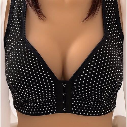 Sexy Push Up Bras Front Closure Solid Color Brassiere Wireless Bralette Breast Seamless Bras For Women Underwear Plus Size