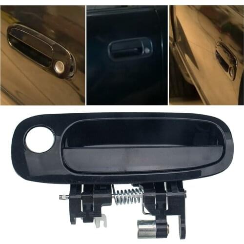 Black Front Left Outer Exterior Door Handle For 98-02 TOYOTA COROLLA, Outside Side Door Exterior Door Handles Parts Accessories