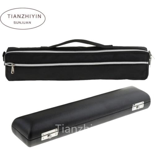 1 Set Canvas Bag Handbag with Leather Cover Case Hard for 17 Holes Flute Parts