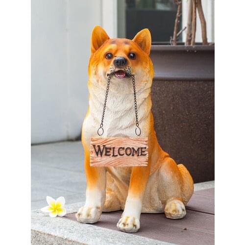 Simulation Welcome Your Dog Furnishing Articles Modern Sitting Room Creative Home Decoration Household Decoration