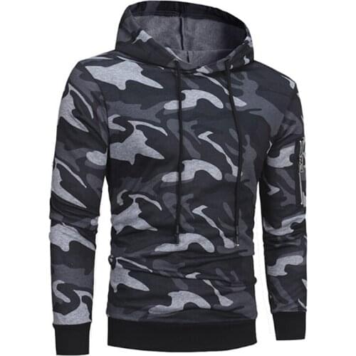 Camouflage Hoodies Men Plus Size Sportswear Tracksuit Gym Fitness Training Exercise Sweater 2021 New Spring Outdoor Sport Hoody