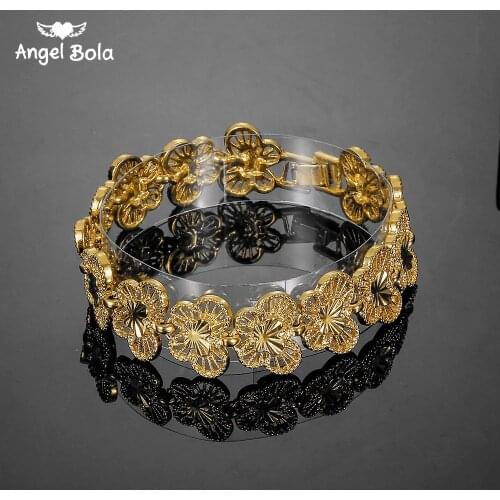 Trendy Gold Butterfly Shape Turkish Allah Bracelet Curb Cuban Chain Gold Color Bangle for Men Women Muslim Islam Jewelry Gifts