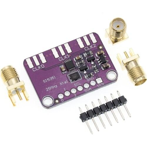 DC 3V-5V CJMCU-5351 Si5351A Si5351 I2C Clock Generator Breakout Board Module Signal Generator Clock 8KHz-160MHz For Arduino