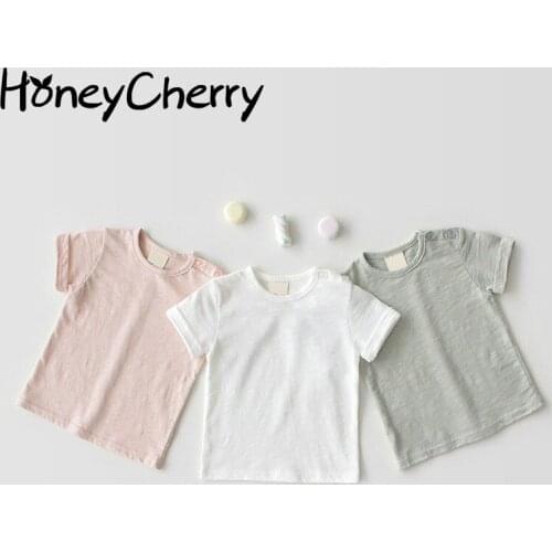 Pure Soft Breathable T-shirt Short Sleeve Pullover Jacket For Boys And Girls Of Summer Style In 2021 Baby Girl Clothes