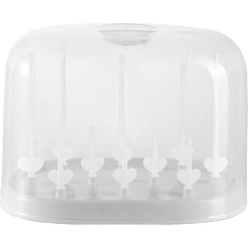 Brand New Baby Bottle Dryer Kitchen Bottle Drying Rack Baby Infant Nursing Bottle Holder Straight Holder With DustProof Cover