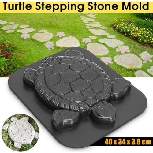 2018 New 44CM Turtle Stepping Stone Mold Path Maker Walk Maker Pavement Concrete Cement Mould ABS Tortoise For Garden Decor