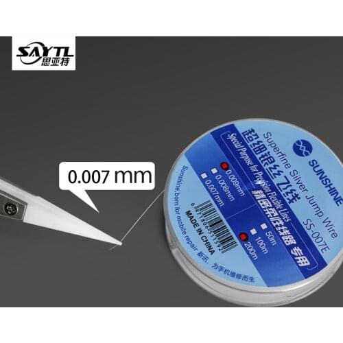 Silver Wire 0.007 mm Pure Fly Line for Fix Repair iPhone iPad Phone Motherboard Logic Board PCB Fingerprint Sodering Point Tools