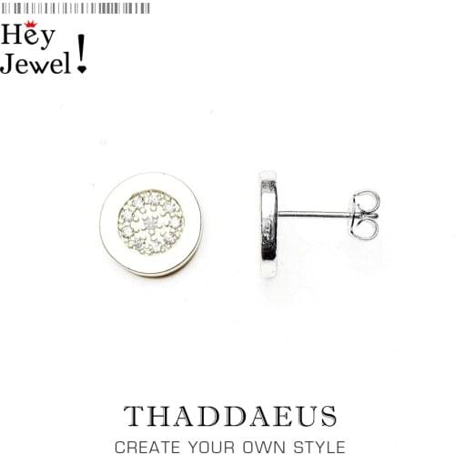 Stud Earrings Round Classic,Europe Style Glam Fashion Good Jewerly For Women,2018 Gift In 925 Sterling Silver,Super Deals