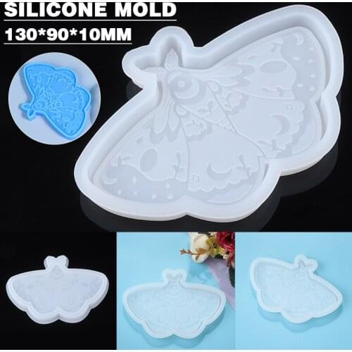Silicone Coaster Mould Butterfly Coaster Epoxy Resin Mold Tray Plate Cup Mat Pad Molds DIY Crafts Casting Tool Homedecor