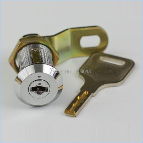 10 pieces 30mm anti drill 90 degrees turned keyed alike tubular cam lock postbox door lock