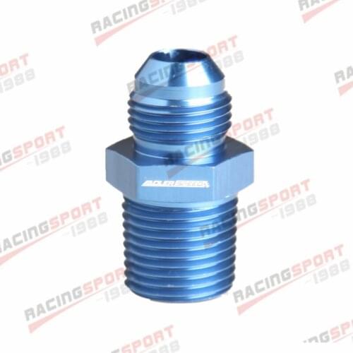 -12AN AN12 AN-12 To 3/4'' NPT Male Straight Adapter Fitting Blue