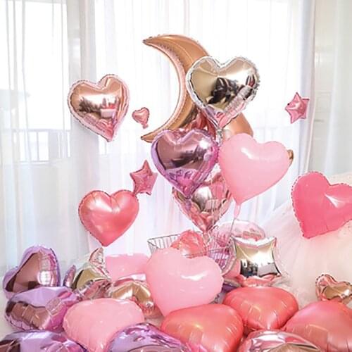 Candy Color 18inch Foil Balloon Wedding Decoration Heart Shape Kids Birthday Party Decorations party favors for wedding