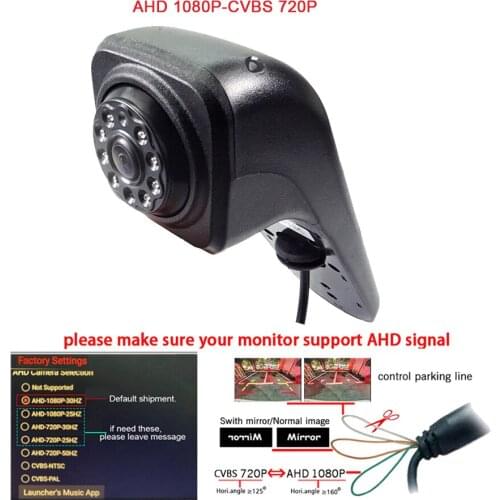 AHD IR Brake Light Rear view camera For VW CRAFTER van 2015 2016 2017 MODEL with IR Led light