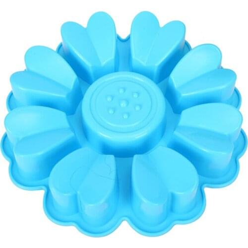 3D 8 Heart Petal Dessert Cake Mould Pop Silicone Art Mold Mousse Baking Pastry Dessert Decoration K860