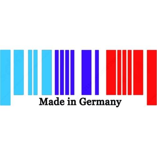 9x25cm Made in Germany Flag DE Bar Code Car Stickers PVC Decal Styling For BMW M3 M5 X3 X5 X6 E36 E39 E46 E30 E60 E92 f34 f10 f2