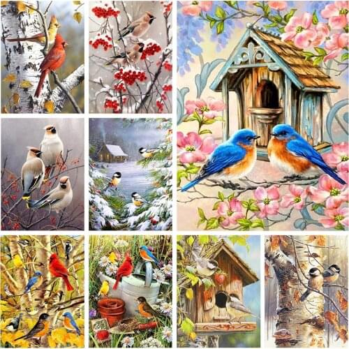 5D Diamond Painting Bird DIY Full Square/round Drill Embroidery Home Decor Mosaic Cross Stitch Kit Handicrafts Mural Gift