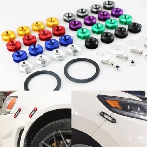 Car Bumper Fender Hatch Lids Quick Release Fasteners Fixed Buckle Nut Aluminium