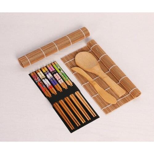 Sushi Tool Set Natural Bamboo Fine Smooth Polishing Straight Japanese Compact Roll Making