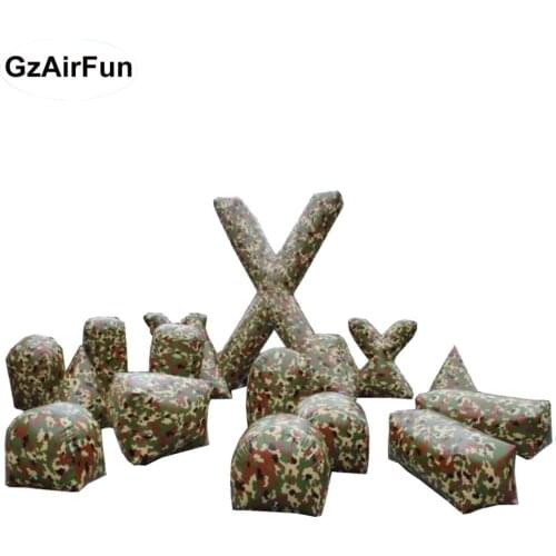 Amazing CS Inflatable Paintball Bunkers Customized Cover Inflatable Paintball Obstacles for sale
