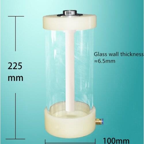 1L small powder barrel glass powder barrel powder coating electrostatic powder coating hopper experiment fluidized barrel